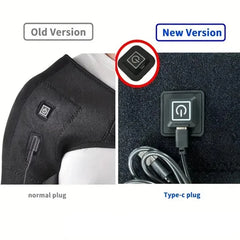 Soporte de hombro eléctrico USB con almohadilla Amr de 3 velocidades, masaje calefactable, cinturón de masaje, regalos, cuidado de la salud, mantén el calor.