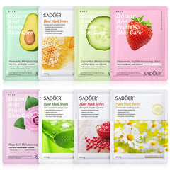 Lot de 8 masques naturels à base de plantes, soins de beauté, hydratants, raffermissants, cosmétiques coréens