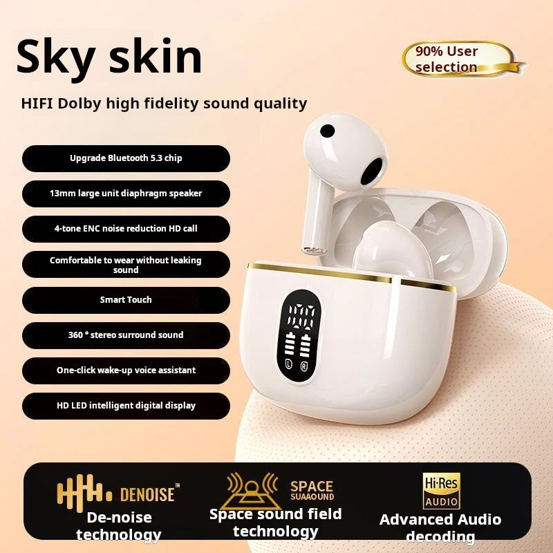 Auriculares inalámbricos Sony True con sonido estéreo HIFI, Bluetooth, pantalla táctil, para iPhone y Samsung. Cable para auriculares.