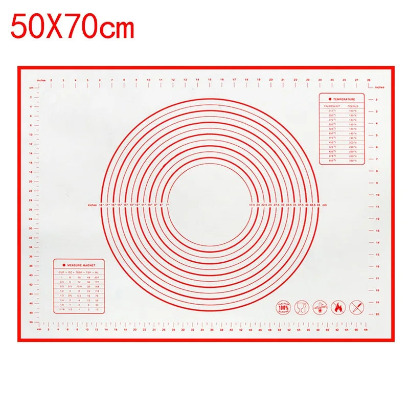 BUYYES 1PCS Tapis de cuisson en silicone Tapis de pétrissage Tapis de pâte Pizza Gâteau Pâte Maker Cuisine Cuisson Grill Antiadhésif Gadgets Ustensiles de cuisson