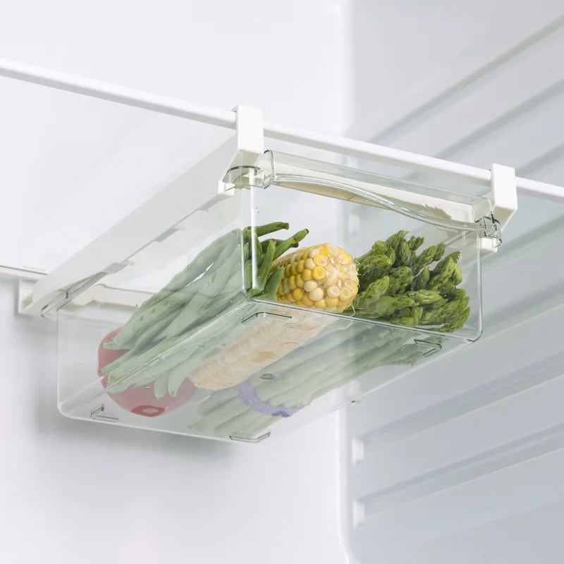 Caja de almacenamiento de huevos para refrigerador, estilo cajón, para alimentos, frutas y huevos, soporte para huevos, caja de plástico para mantener frescos los huevos.