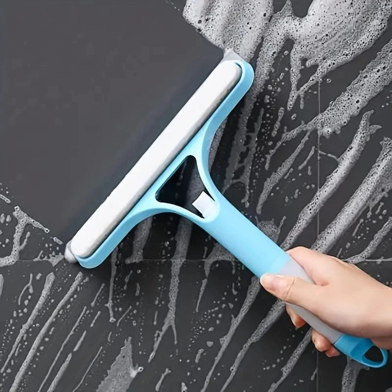 Miroir de nettoyage de vitres multifonction domestique avec arrosoir Grattoir à vitres 3 en 1