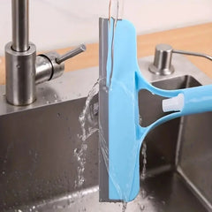 Miroir de nettoyage de vitres multifonction domestique avec arrosoir Grattoir à vitres 3 en 1