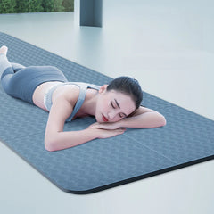 1PC Foldable Yoga Mat Eco Friendly Tpe Folding Travel Fitness Exercise Double Sided Non-Slip For Pilates & Floor Workouts