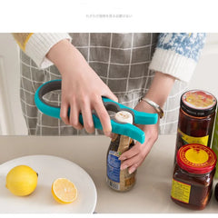 Ouvre-bocal 4 en 1, clé à prise facile, pratique, robuste, ouvre-bouteille, canette, bière, outils de dévissage de couvercle, gadgets de cuisine portables