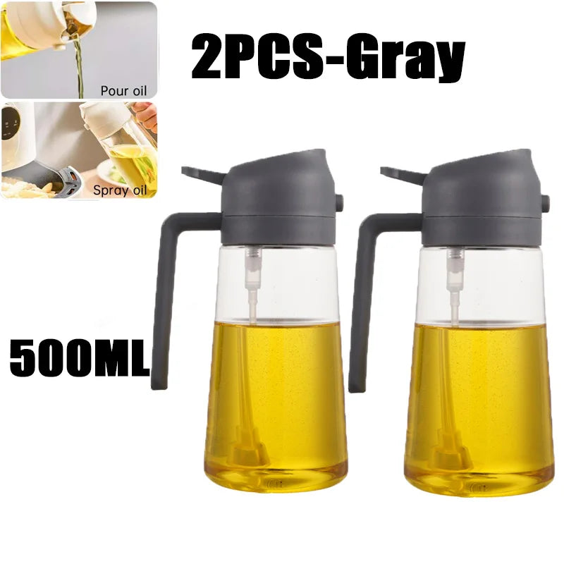 200/300/500ml Oil Spray Bottle BBQ Cooking Olive Oil Sprayer Kitchen Baking Oil Spray Empty Bottle Vinegar Bottle oil brush