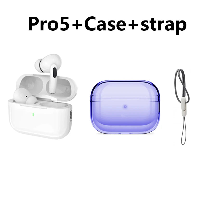Original Pro 5 TWS Max Wireless Bluetooth Earphones Sport Earbuds  In Ear Noise Cancelling Headset For iPhone Android Headphone