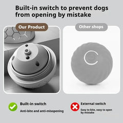 Dog Toy Ball Electronic Smart Interactive Pet Toy Ball USB Automatic Bouncing Rolling Toy Ball with RGB Lights Puppy Cat Product