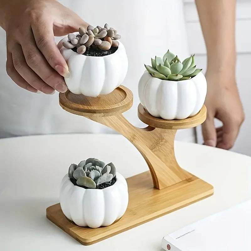 Estante de bambú de 2 niveles para el hogar y la oficina, diseño compacto, perfecto para escritorios y balcones.