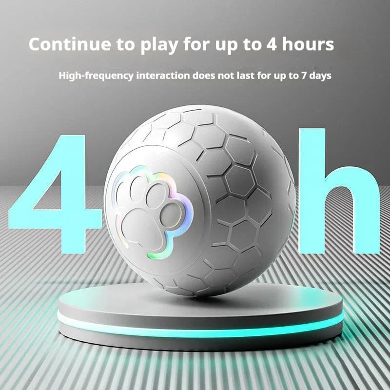 Dog Toy Ball Electronic Smart Interactive Pet Toy Ball USB Automatic Bouncing Rolling Toy Ball with RGB Lights Puppy Cat Product