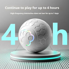 Dog Toy Ball Electronic Smart Interactive Pet Toy Ball USB Automatic Bouncing Rolling Toy Ball with RGB Lights Puppy Cat Product