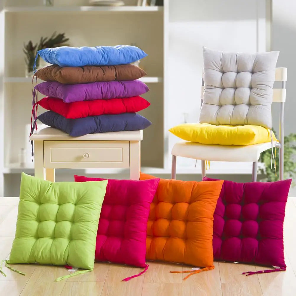 40cm Seat Cushion Seat Pad Pillow Fixed Rope Breathable Non-Slip Chair Cushion Nap Pillows Home Office Sofa Cushion Throw Pillow
