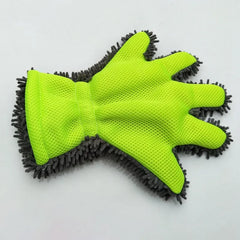 1/2 guantes de microfibra de lujo para lavado de autos, herramienta de limpieza para uso doméstico, cepillo de limpieza multifunción, guantes de lavado para detalles.