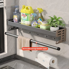 Estante de especias de cocina de pared, estante para condimentos, estante multifuncional para utensilios domésticos, organizadores colgantes de cocina