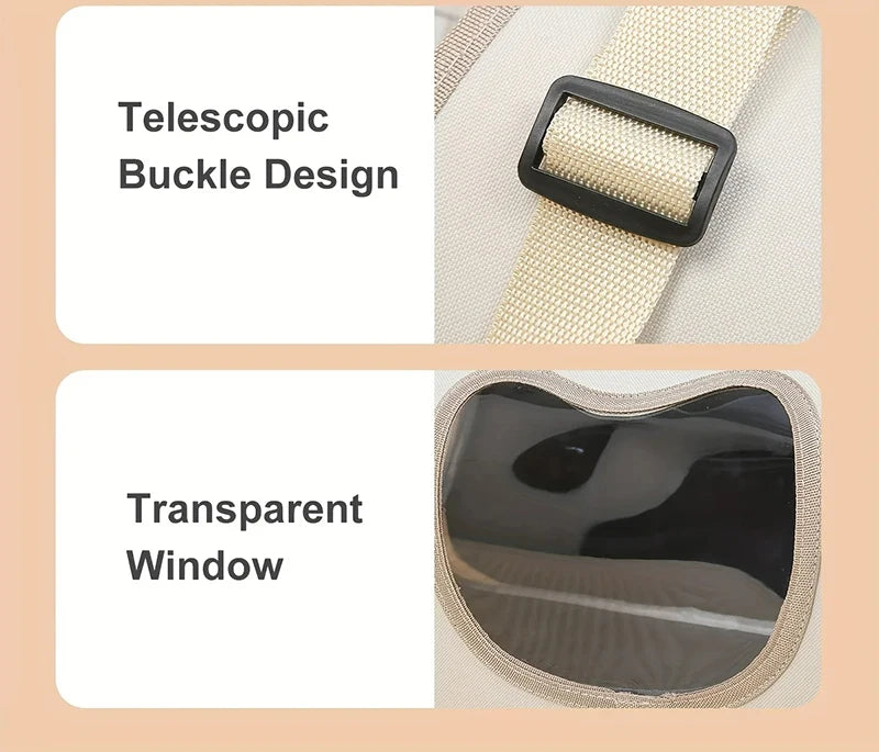 Portable Pet Carrier Bag for Small Dogs Cats Outdoor Foldable Cat Bag Breathable Cat Shoulder Bag Kitten Carrying Bag