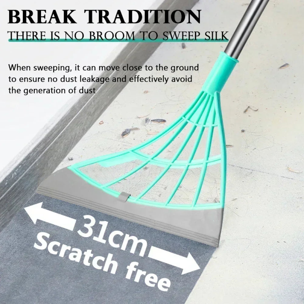Silicone Magic Rubber Broom Mop Hand Dust Brooms Home Floor Cleaning Squeegee Wiper Toilet Bathroom Mops Witches Tools