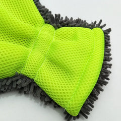 1/2 guantes de microfibra de lujo para lavado de autos, herramienta de limpieza para uso doméstico, cepillo de limpieza multifunción, guantes de lavado para detalles.