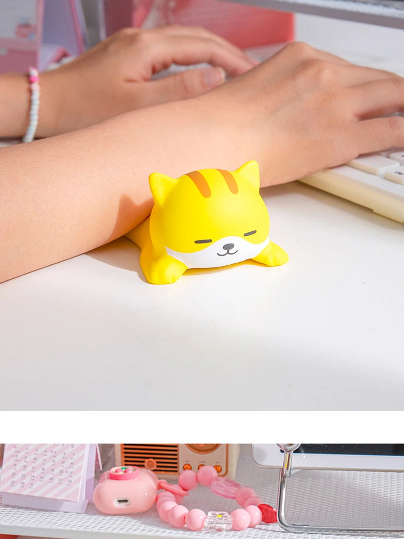 New Cute Wrist Rest Support For Mouse Pad Computer Laptop Arm Rest For Desk Ergonomic Kawaii Slow Rising Squishy Toys