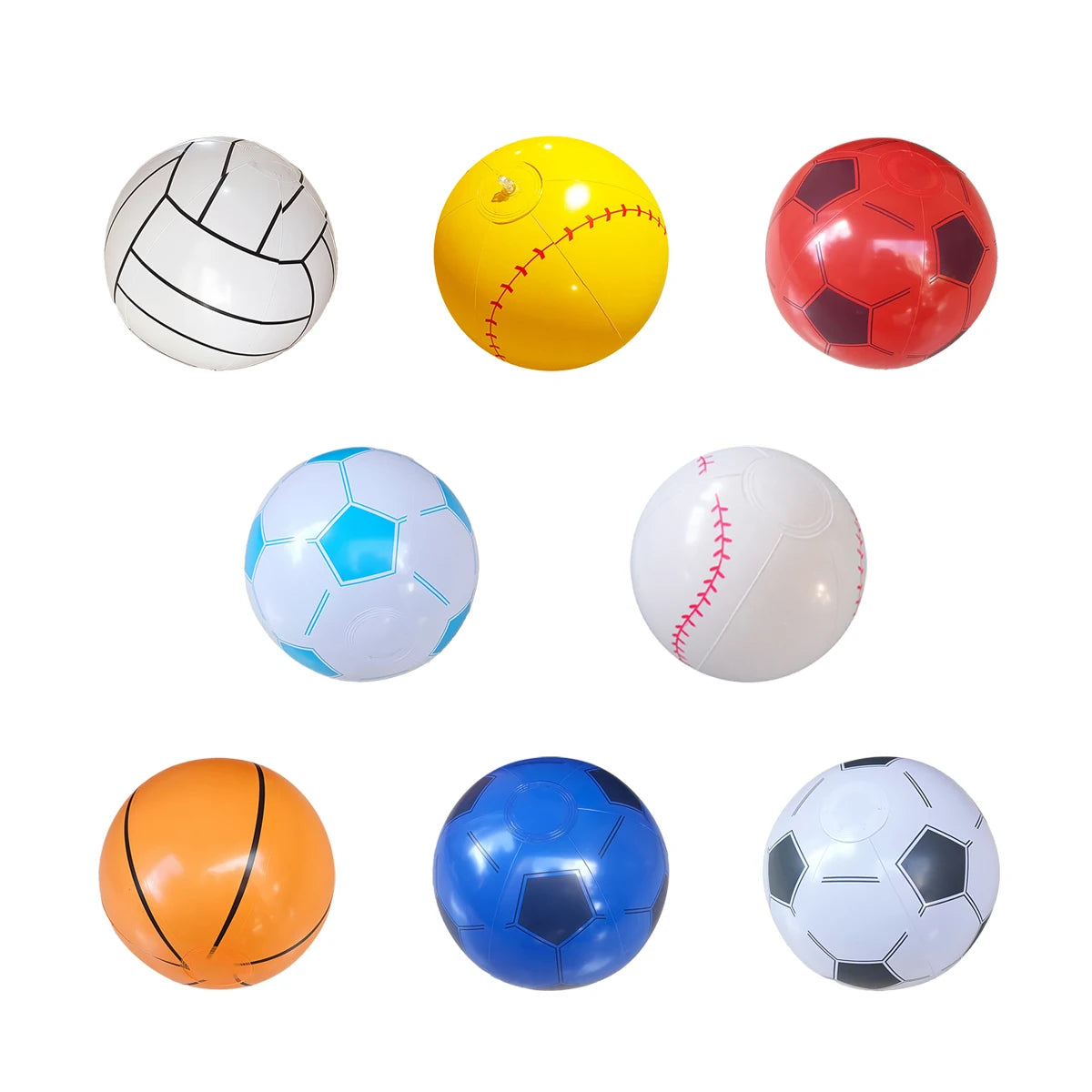 Thickened PVC inflatable football, inflatable beach ball, inflatable basketball. Water pool party toys