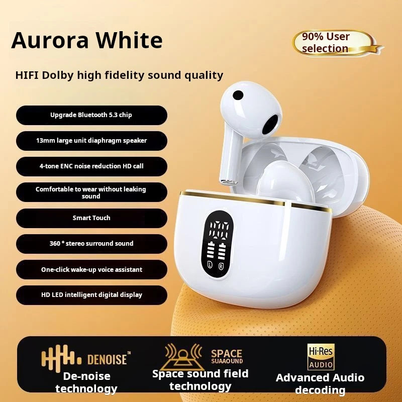 Auriculares inalámbricos Sony True con sonido estéreo HIFI, Bluetooth, pantalla táctil, para iPhone y Samsung. Cable para auriculares.