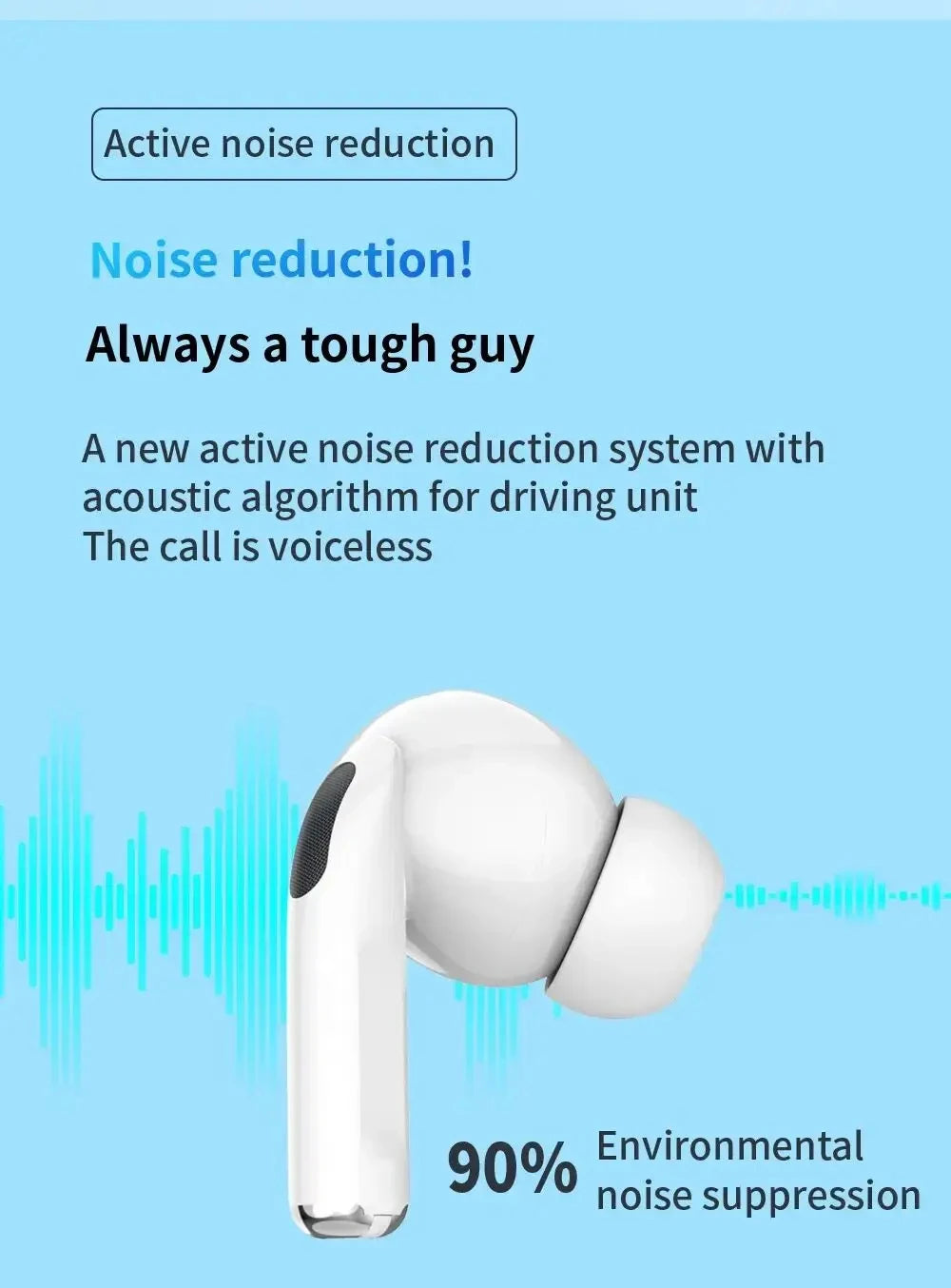 Original Pro 5 TWS Max Wireless Bluetooth Earphones Sport Earbuds  In Ear Noise Cancelling Headset For iPhone Android Headphone