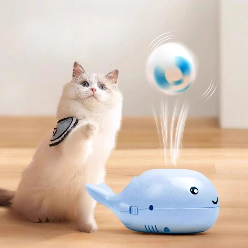 Cat Electric Toy Portable Floating Ball Cat Toys USB-powered Kitten Interactive Playing Ball Toys Cartoon Training Toy For Cat