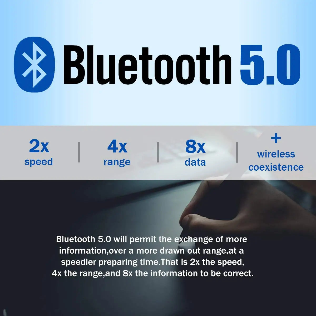 Bluetooth Adapter for Pc Usb Bluetooth 5.3 Dongle Bluetooth 5.0 Receiver for Speaker Mouse Keyboard Music Audio Transmitter