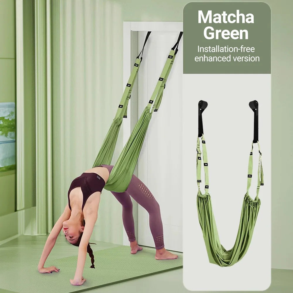 Finger Stretching Tool Elastic Yoga Belt Woman Hammock Split Lower Waist Trainer Inverted Rope Pull Extension Belt