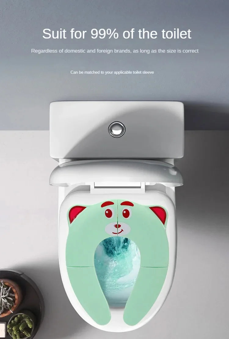Portable Kids Travel Potty Seat Pad Baby Folding Toilet Training Seat Cover Toddler Urine Assistant Cushion Children Pot Seater