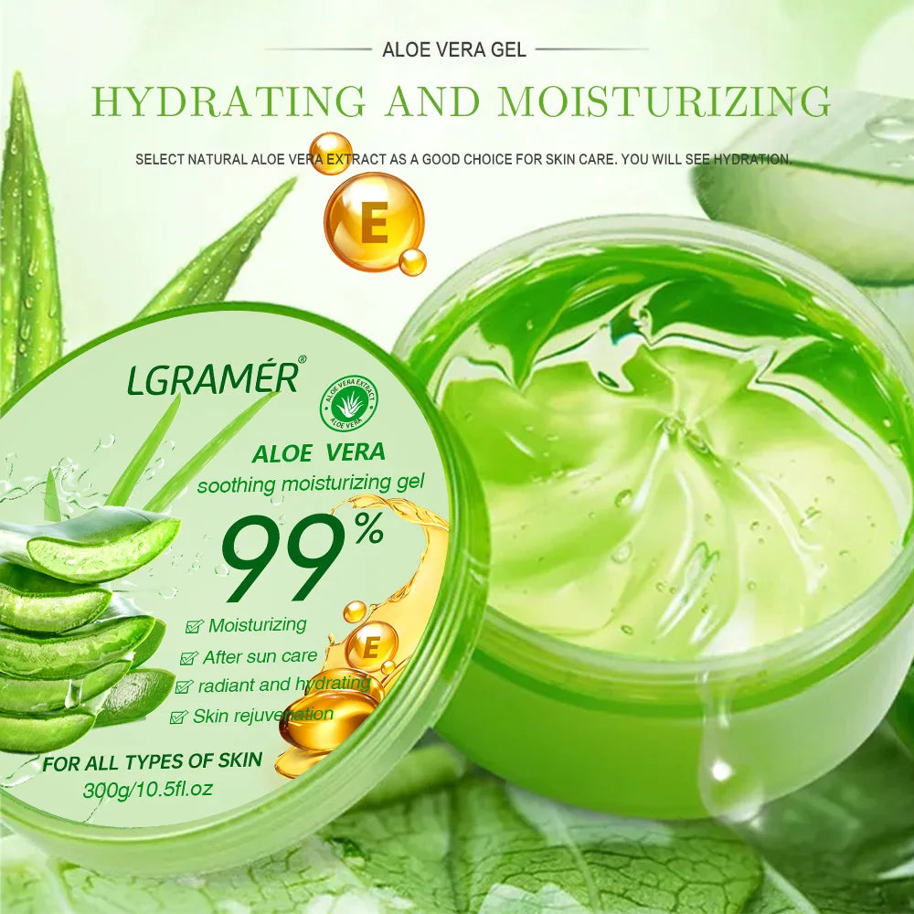 Gel hidratante de aloe vera, refrescante, no pegajoso, crema facial, lavado gratuito, nutrición profunda, cuidado de la piel, goma de aloe vera