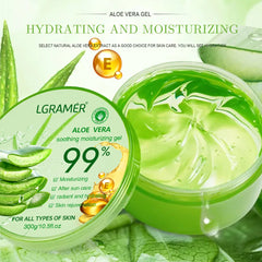 Gel hidratante de aloe vera, refrescante, no pegajoso, crema facial, lavado gratuito, nutrición profunda, cuidado de la piel, goma de aloe vera