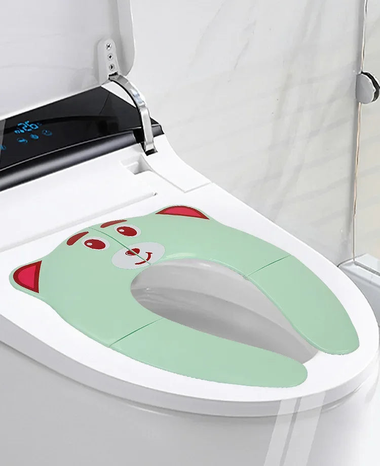 Portable Kids Travel Potty Seat Pad Baby Folding Toilet Training Seat Cover Toddler Urine Assistant Cushion Children Pot Seater