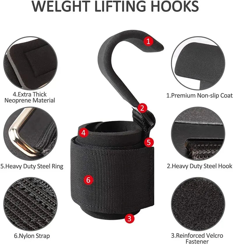 Poignées d'haltérophilie avec bandes de poignet, sangle de poignet, barre de musculation, sangle de poids, tractions, gants d'haltérophilie