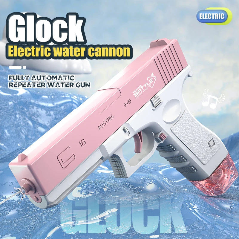 Pistolet à eau électrique, pistolet à eau automatique, grande capacité, jouet pour l'été, la plage, la piscine, les fêtes