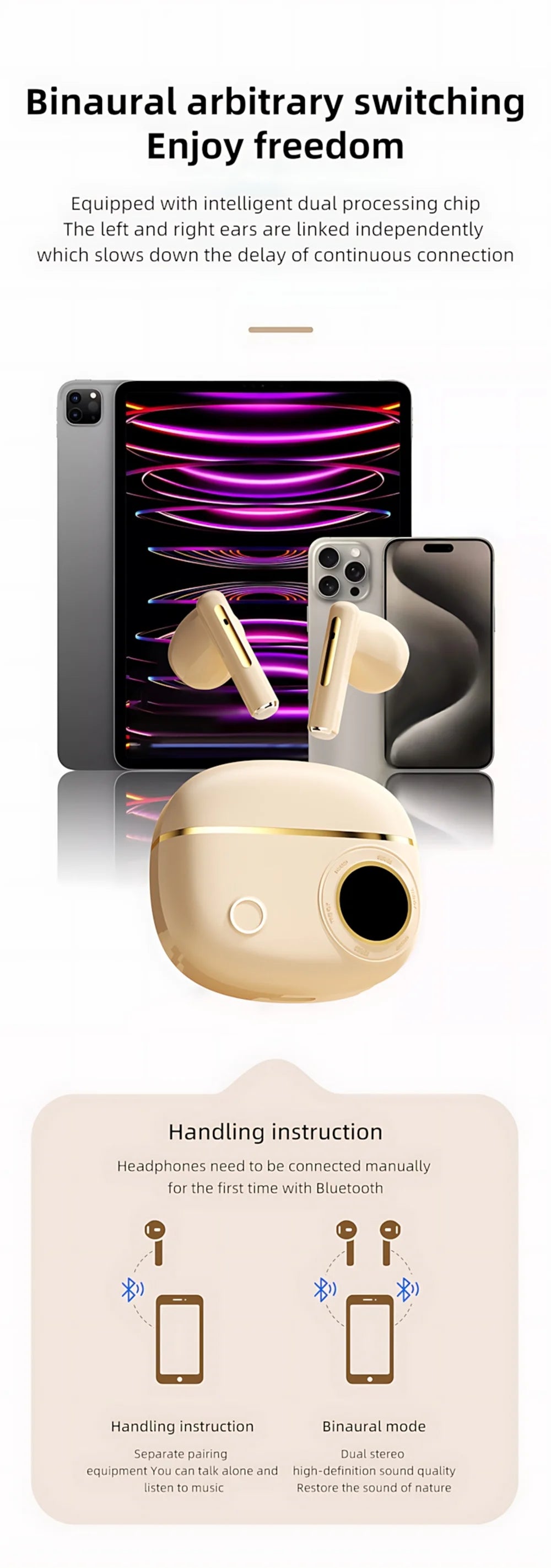 New Arrival D338 Bluetooth Earphone Wireless Headset High Quality Perfect Sound Earbuds Sports Game Music BT Headphone With Mic