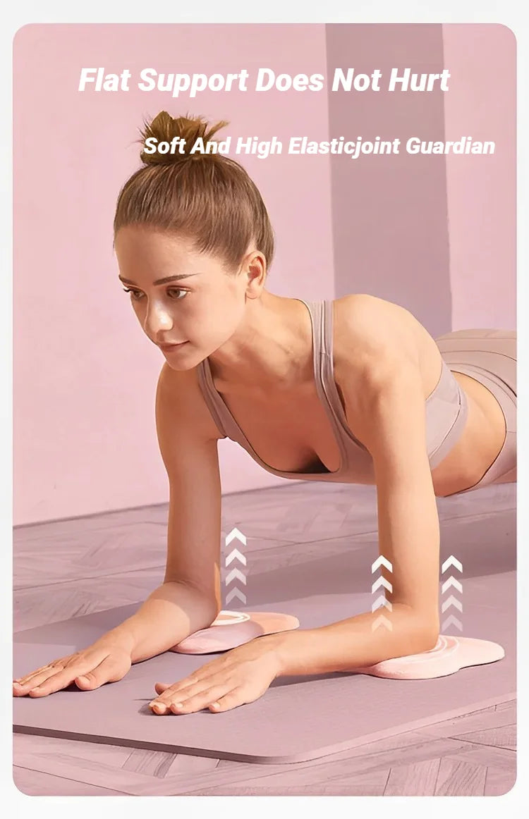 Tpe Thickened Anti Slip Yoga Kneeling Protective Pad Knee Soft Flat Support Slow Rebound Non-Slip Sports Fitness Mat Solid Elbow
