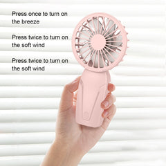 Ventilador portátil pequeño de mano ABS ligero y de aspecto bonito, mini ventilador recargable por USB para enfriar en cualquier lugar. Mini ventilador portátil de bolsillo.