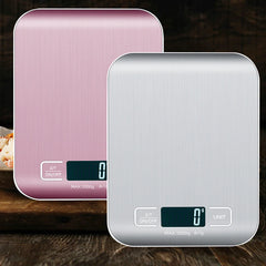 Báscula de cocina digital de 5 kg/10 kg con pantalla LCD, báscula electrónica de acero inoxidable, para el hogar, joyería, alimentos, aperitivos, herramientas para hornear