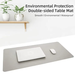Large Size Office Computer Desk Protector Mat PU Leather Waterproof Non Slip Mouse Pad Desktop Keyboard Desk Pad Gaming Mousepad