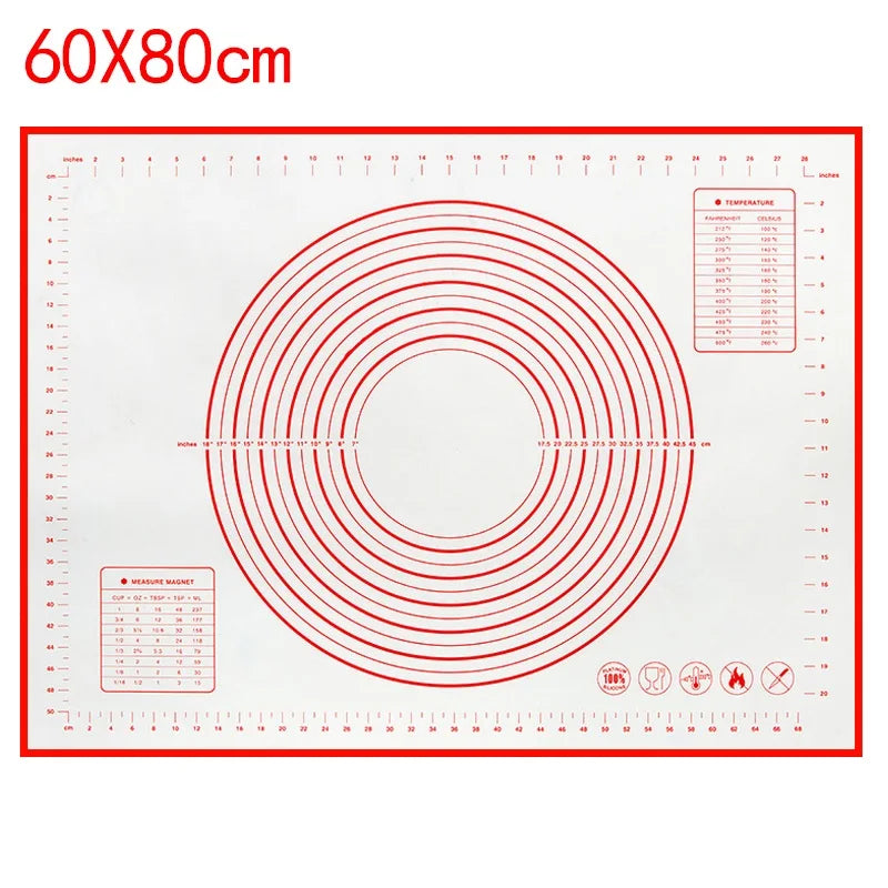BUYYES 1PCS Tapis de cuisson en silicone Tapis de pétrissage Tapis de pâte Pizza Gâteau Pâte Maker Cuisine Cuisson Grill Antiadhésif Gadgets Ustensiles de cuisson
