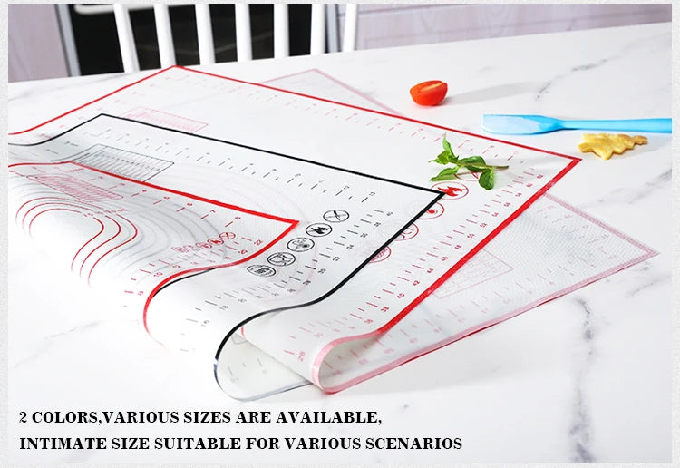 BUYYES 1PCS Tapis de cuisson en silicone Tapis de pétrissage Tapis de pâte Pizza Gâteau Pâte Maker Cuisine Cuisson Grill Antiadhésif Gadgets Ustensiles de cuisson