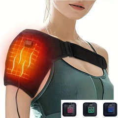 Soporte de hombro eléctrico USB con almohadilla Amr de 3 velocidades, masaje calefactable, cinturón de masaje, regalos, cuidado de la salud, mantén el calor.