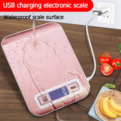 Báscula de cocina digital de 5 kg/10 kg con pantalla LCD, báscula electrónica de acero inoxidable, para el hogar, joyería, alimentos, aperitivos, herramientas para hornear