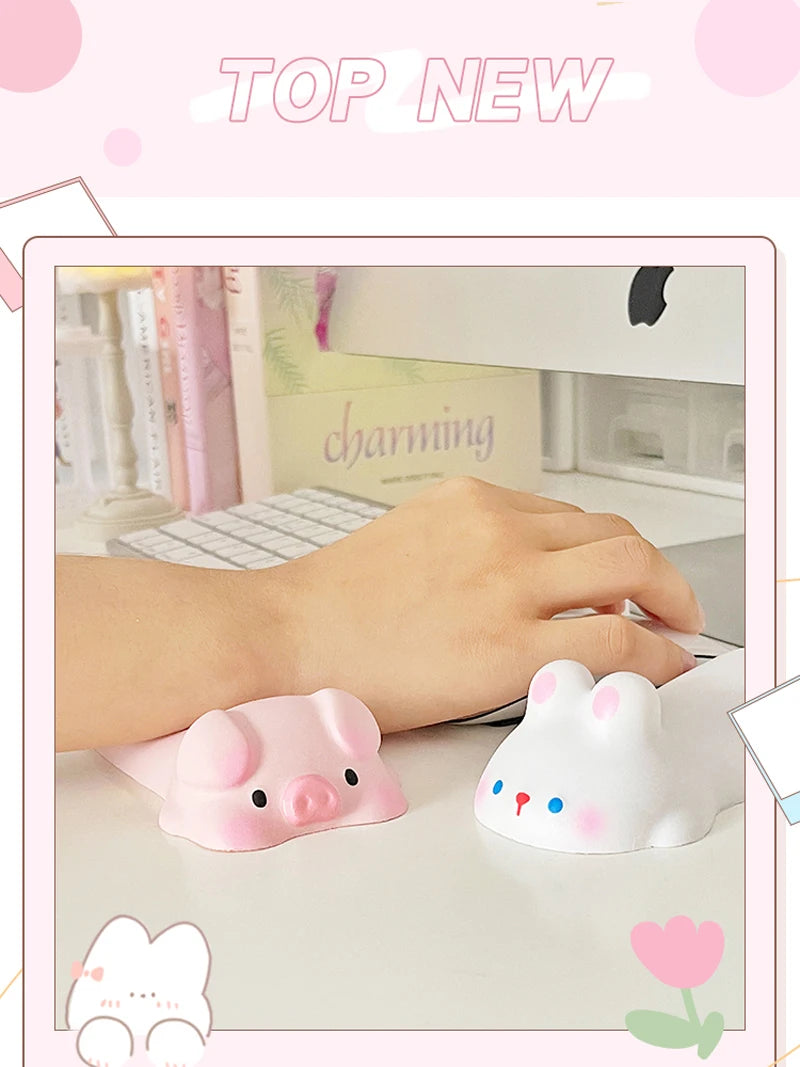 New Cute Wrist Rest Support For Mouse Pad Computer Laptop Arm Rest For Desk Ergonomic Kawaii Slow Rising Squishy Toys
