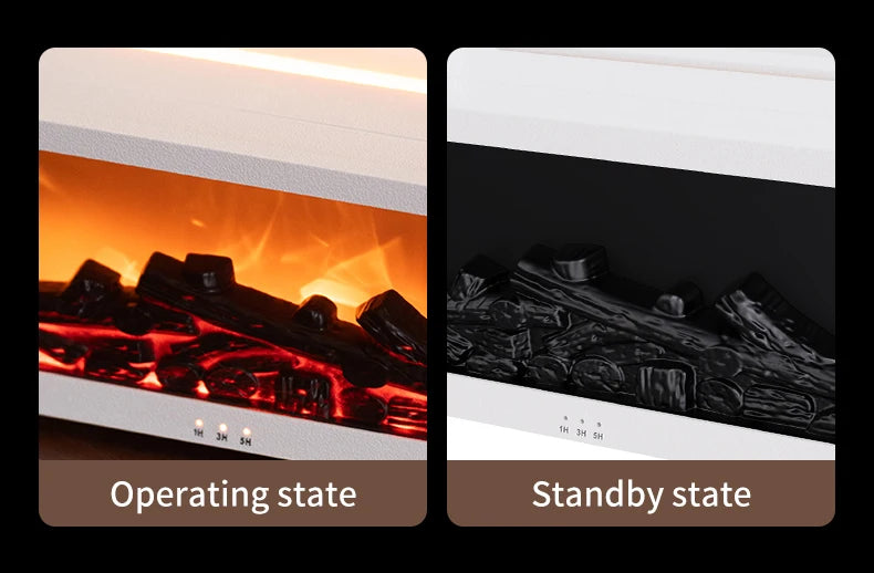 Flame Humidifier Simulated Fireplace At Night Time Remote Control Bass Large Spray Aroma Diffuser Oil Christmas Gifts
