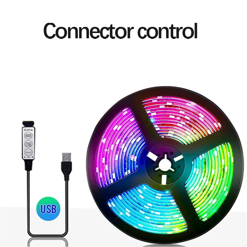USB Led Strip Lights  RGB LED Light Smart APP Control for TV Backlight Christmas Party Home Decor Lighting Ribbon Tape for Room