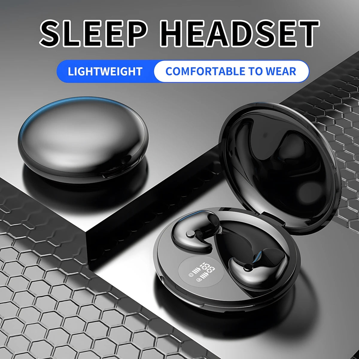 B13 Bluetooth Sleep Earphones Wireless Headset 5.3 With Comfortable Wearing Touch Control Headphone Earbuds For All Mobile Phone