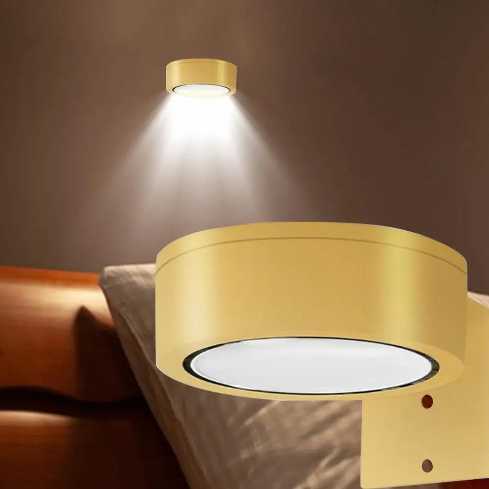 Magnetic LED Wall Light Night Dimmable Magnetic Picture Lights 360° Rotation Touch Remote Control Cabinet Spotlight Night Lamp