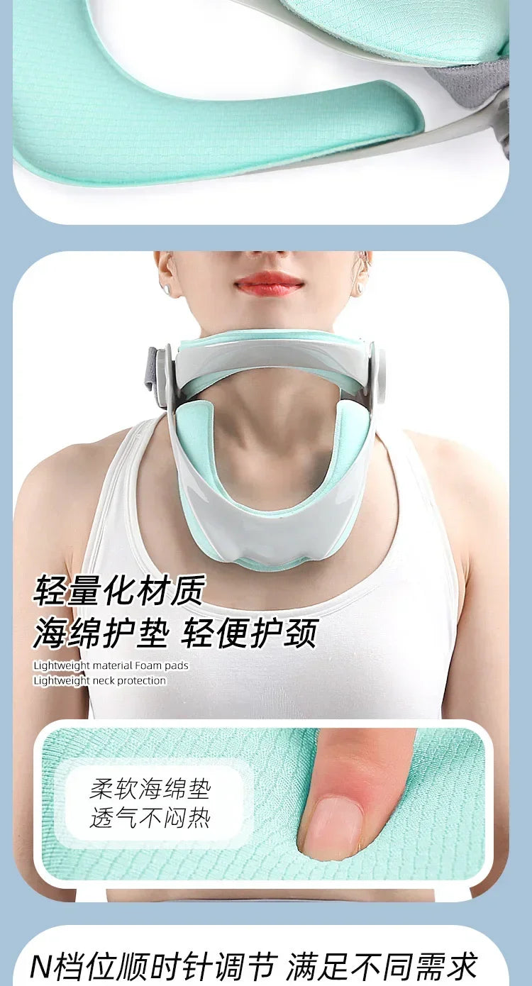 Adjustable Cervical Traction Device Posture Corrector Cervical Collar Neck Braces Support Stretcher Spine Protector Pain Relief