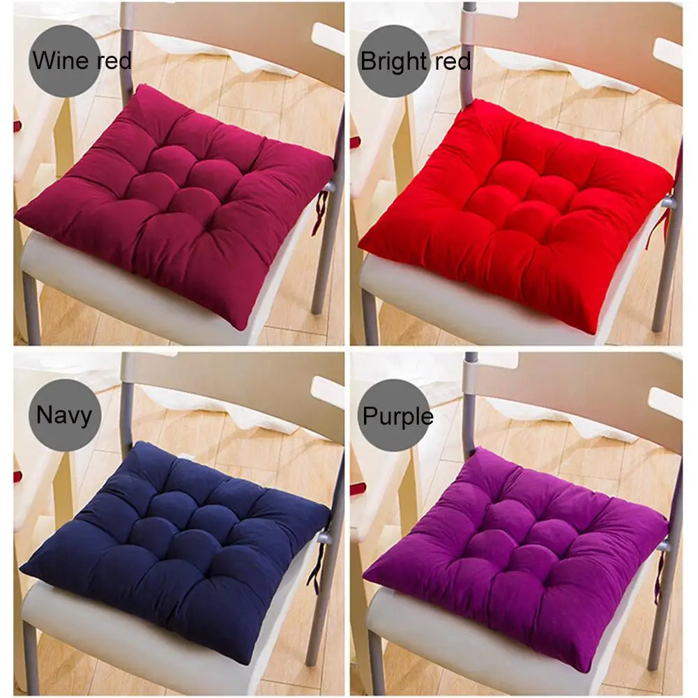 40cm Seat Cushion Seat Pad Pillow Fixed Rope Breathable Non-Slip Chair Cushion Nap Pillows Home Office Sofa Cushion Throw Pillow